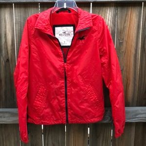 Red Hollister Windbreaker